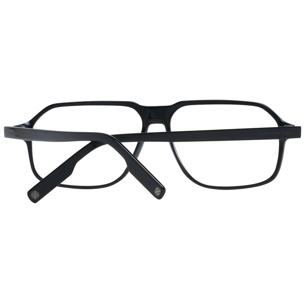 Ermenegildo Zegna Black Plastic Glasses (Frames)