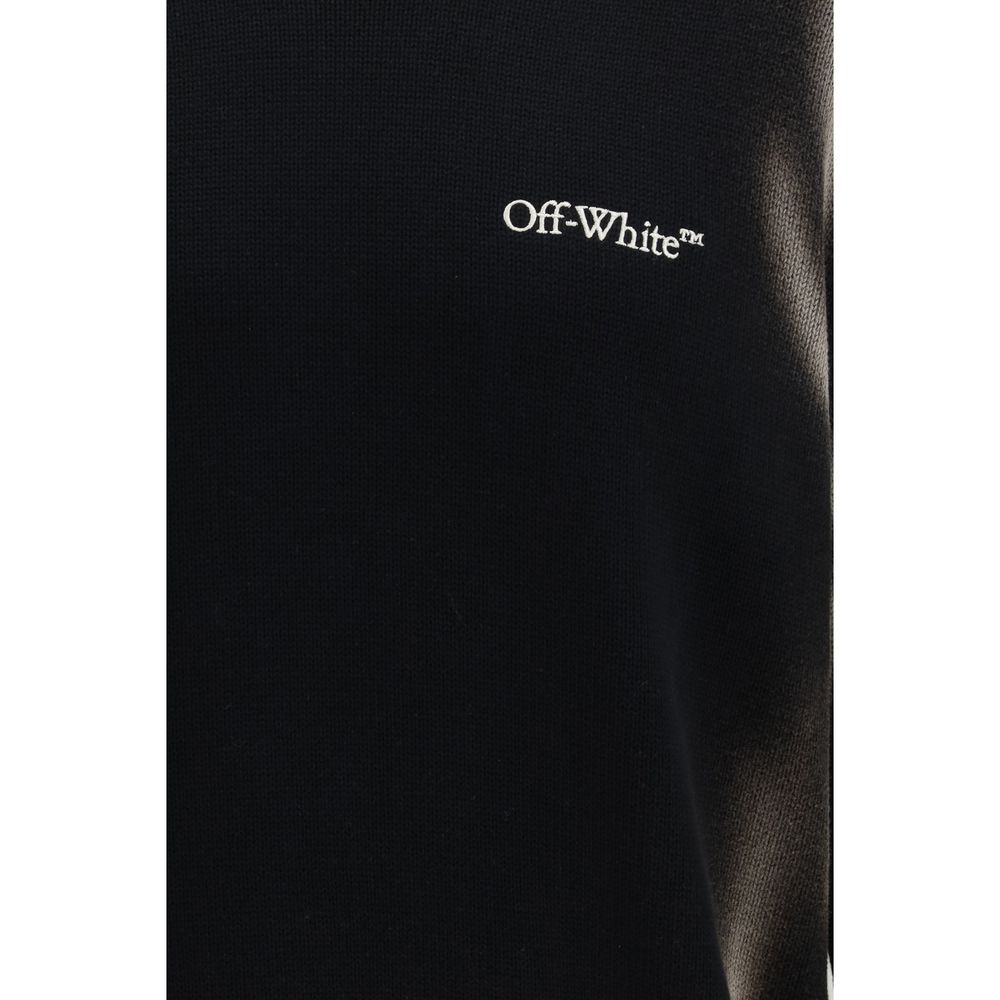 Off-White Black Cotton Sweatshirt