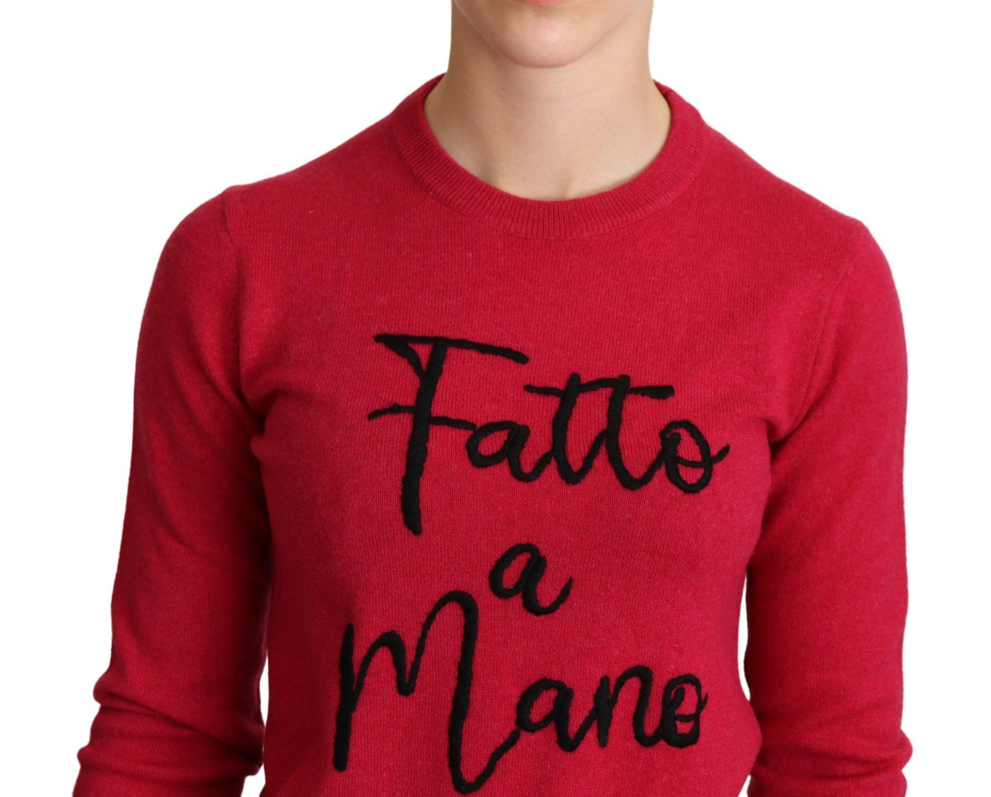 سترة دولتشي آند غابانا من صوف الكشمير المطرز باللون الوردي