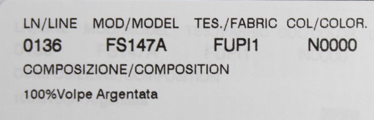 دولتشي آند غابانا وشاح بياقة فرو الثعلب الأسود