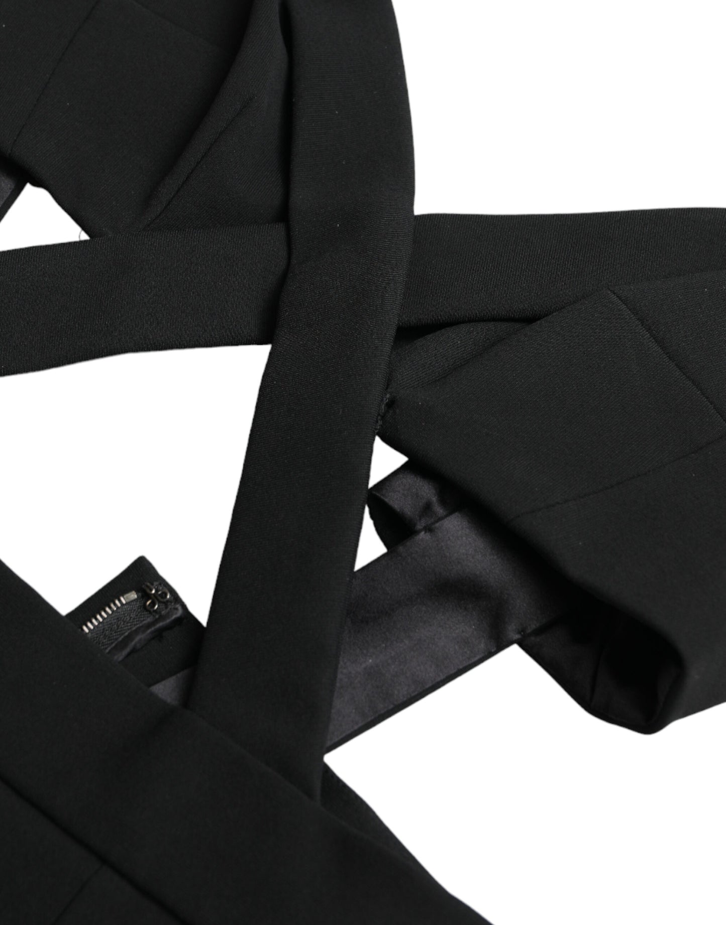 فستان دولتشي آند غابانا أسود ضيق بدون أكمام