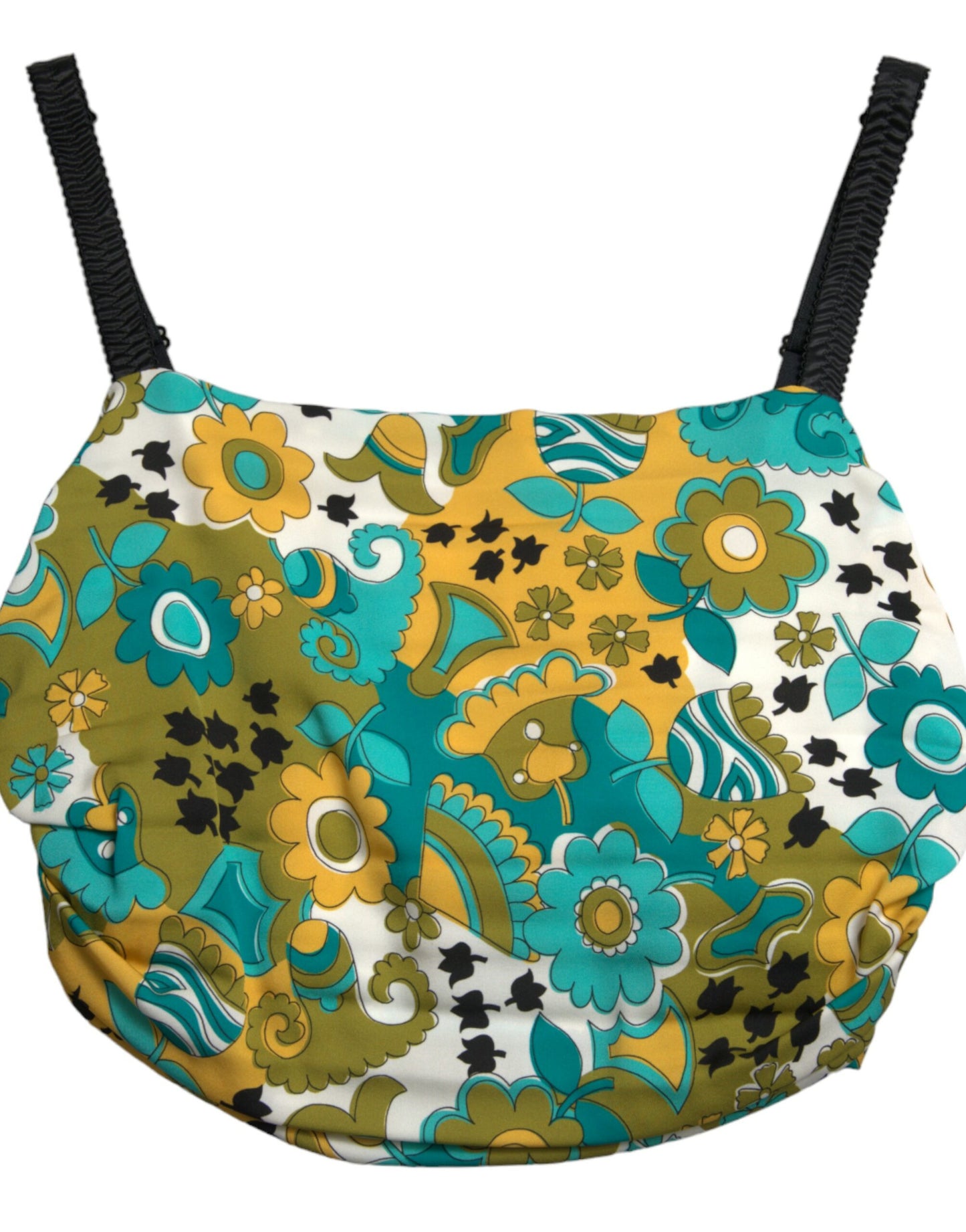 بلوزة دولتشي آند غابانا متعددة الألوان بدون أكمام مزينة بالزهور