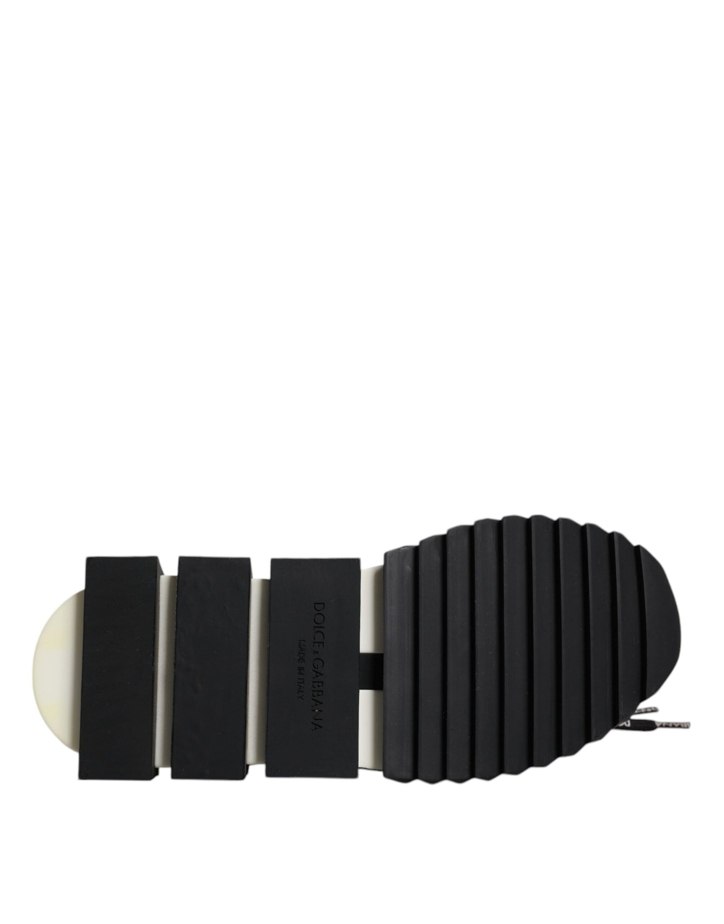 حذاء سنيكرز رجالي من دولتشي آند غابانا بشعار سورينتو باللونين الأسود والأبيض