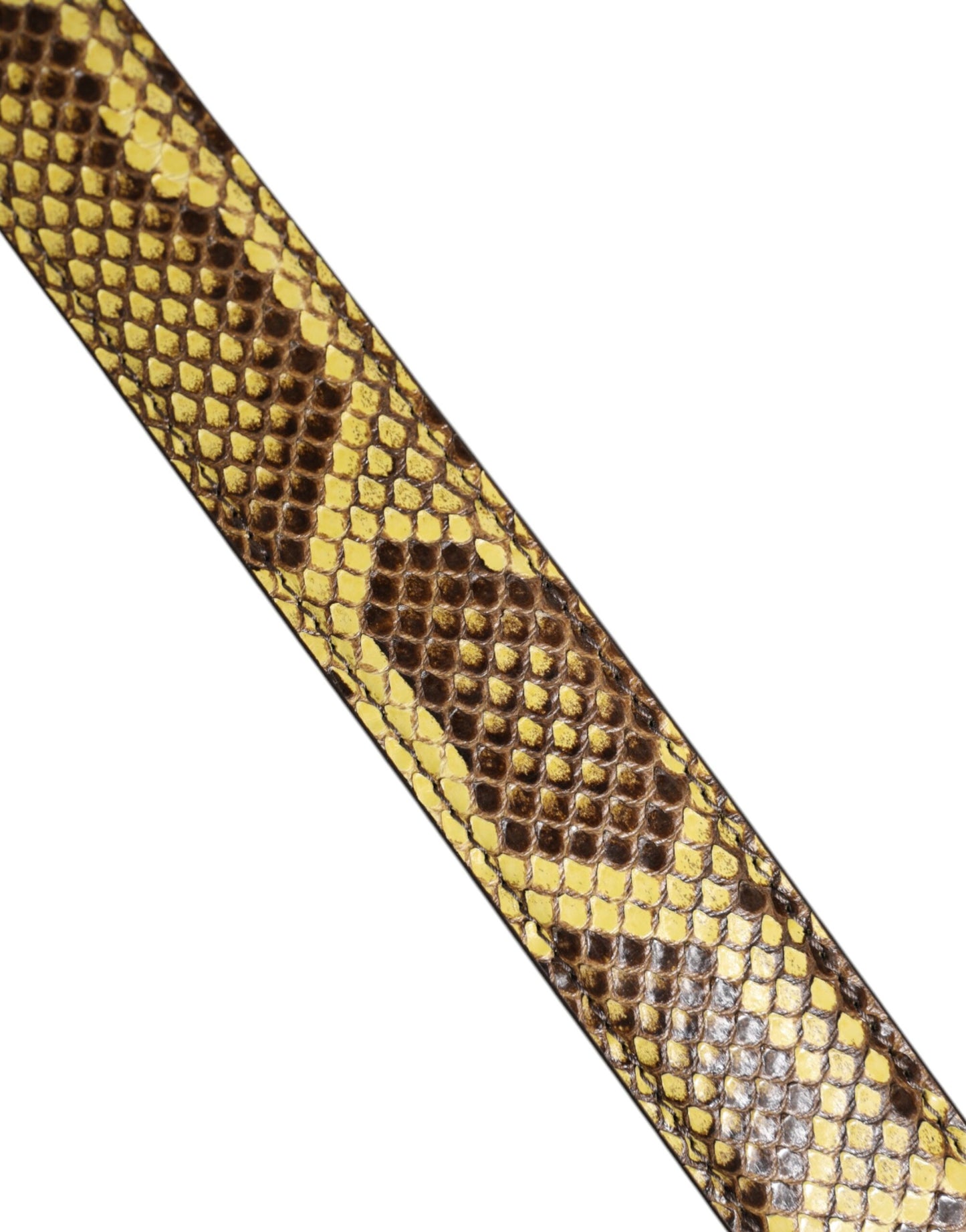 حقيبة دولتشي آند غابانا الجلدية الصفراء بحزام كتف