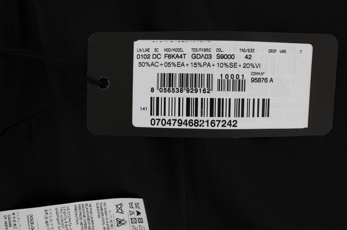 فستان دولتشي آند غابانا طويل ماكسي غمد بطبعة زهور باللون الوردي