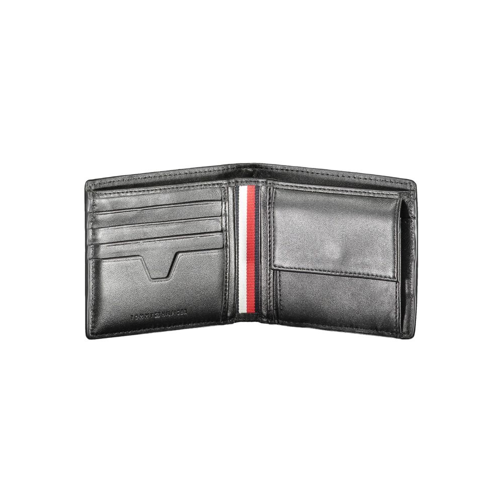 Tommy Hilfiger Black Leather Men Wallet