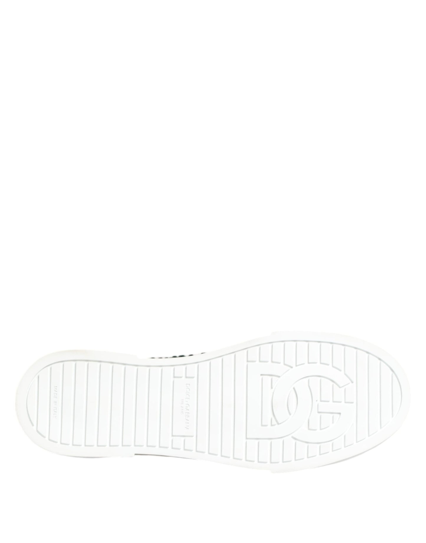 حذاء سنيكرز دولتشي آند غابانا بورتوفينو كريستال دي جي بشعار أخضر