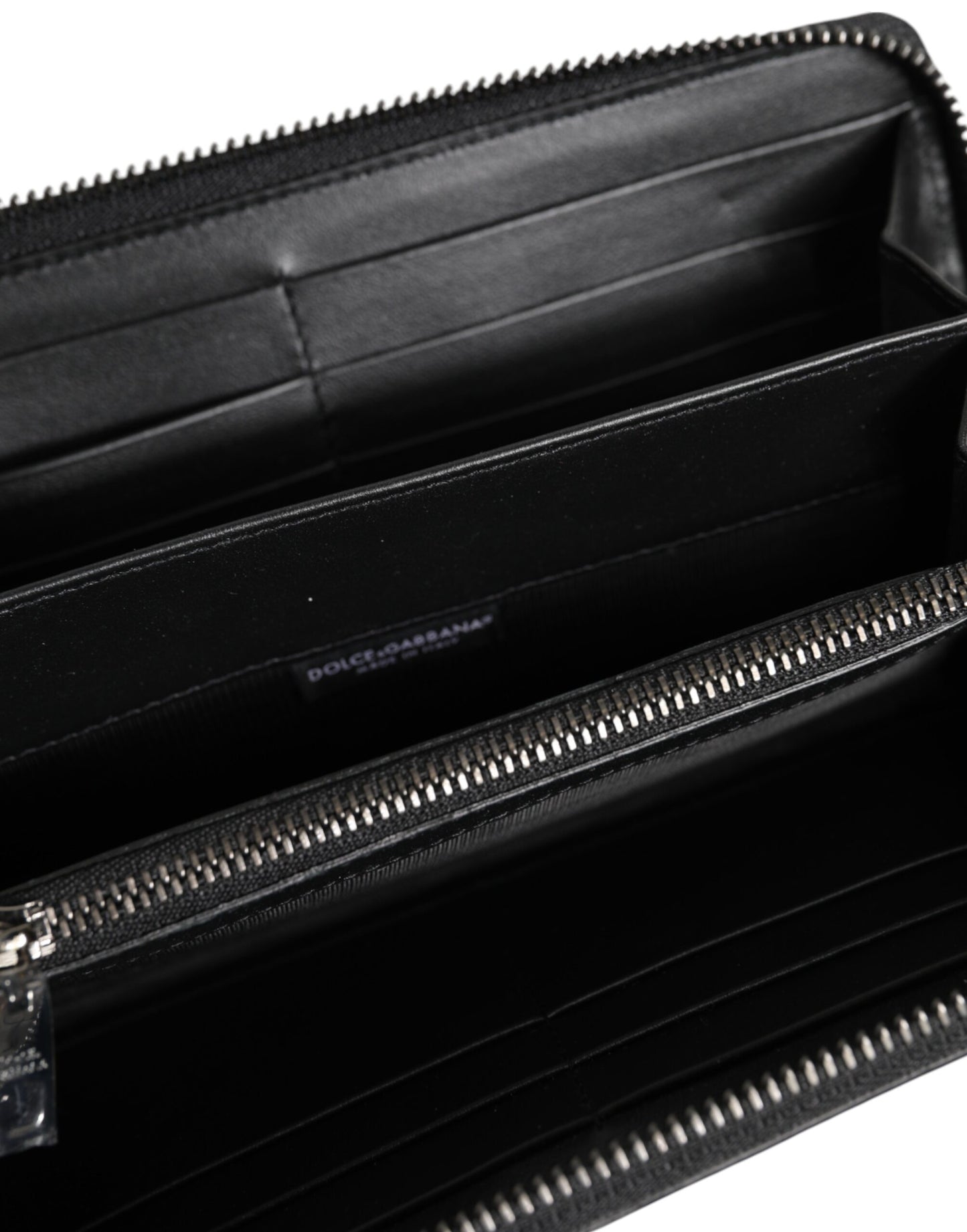 Dolce & Gabbana Black Brown Exotic Leather Men Continental Clutch Wallet