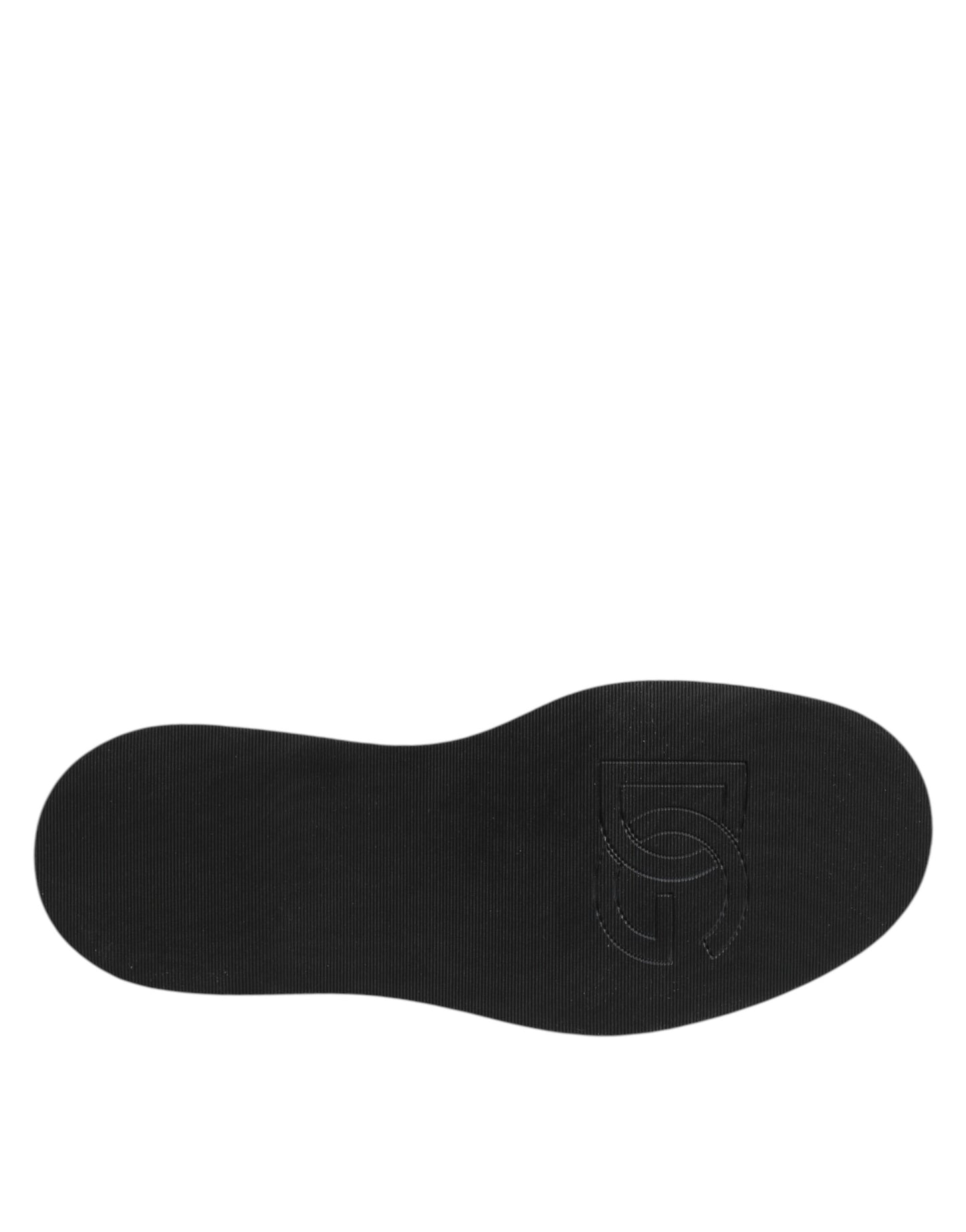 حذاء دولتشي آند غابانا أسود كريستالي قصير بارتفاع متوسط