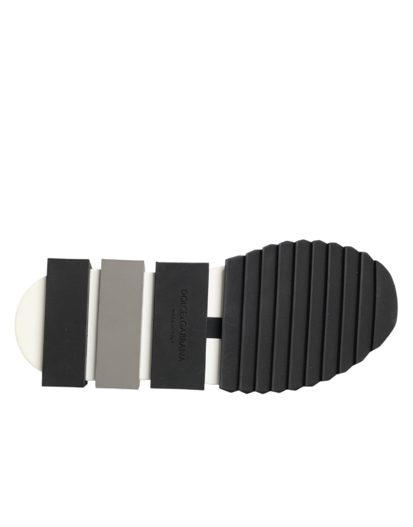 حذاء سنيكرز دولتشي آند غابانا أسود فضي سهل الارتداء