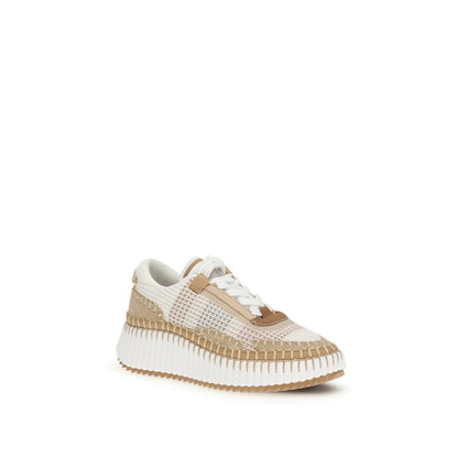 Chloé Beige Rubber Chunky Sneakers