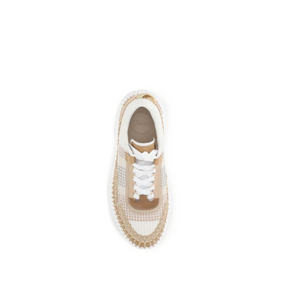 Chloé Beige Rubber Chunky Sneakers