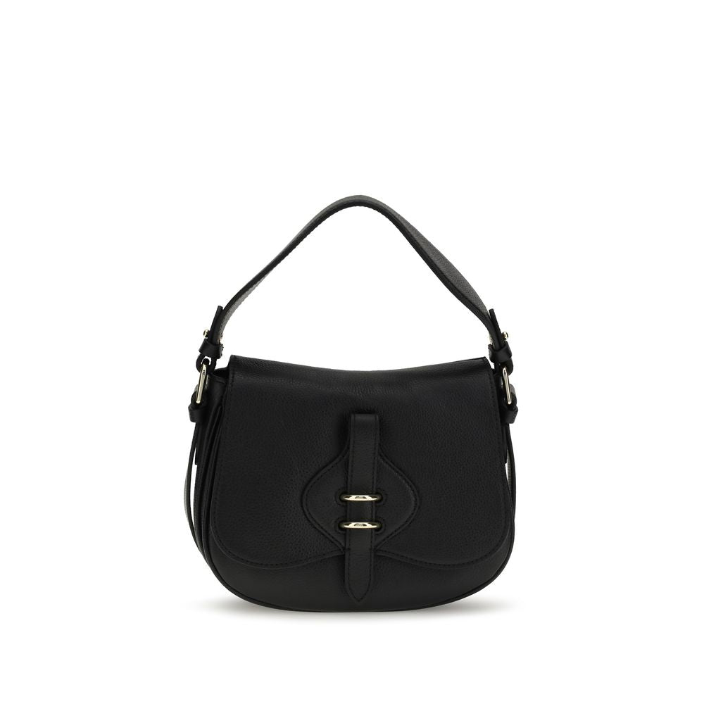 Coccinelle Black Calf Leather Bos Taurus Shoulder Bag