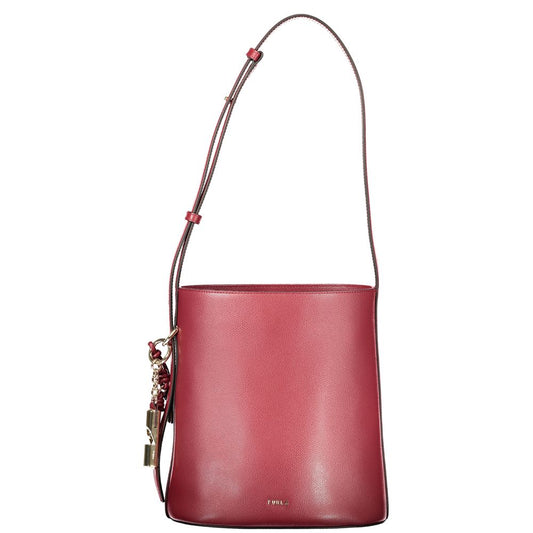 Furla Rosso Leather Woman Bucket Bag