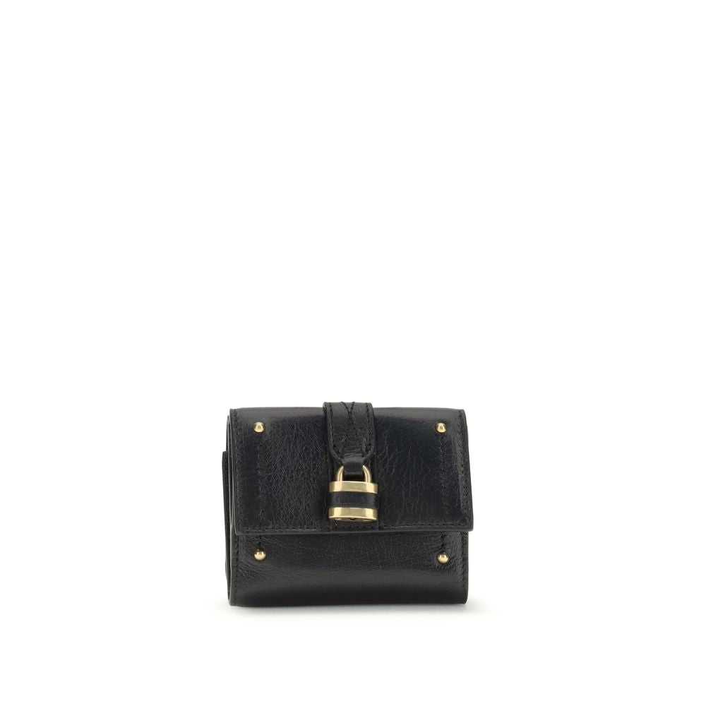 Chloé Black Lamb Ovis Aries Aries Wallet