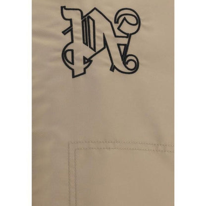Palm Angels Beige Polyamide Bomber