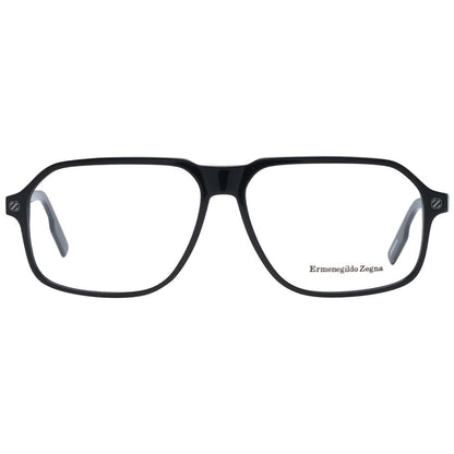 Ermenegildo Zegna Black Plastic Glasses (Frames)