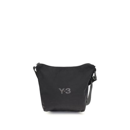 Y-3 Black Polyester Shoulder Bag