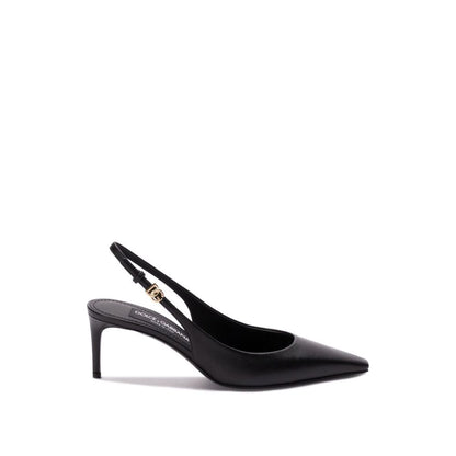 Dolce & Gabbana Black Calfskin High Heel Pumps