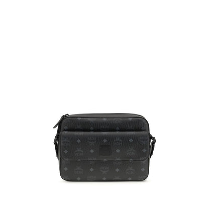 MCM Black Fabric Shoulder Bag