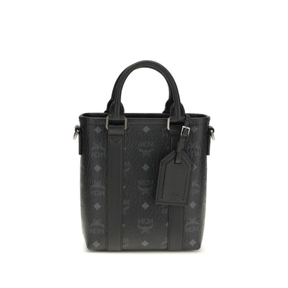 MCM Black Fabric Shoulder Bag