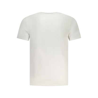 Guess Jeans White Cotton Men T-Shirt