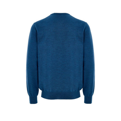 Gran Sasso Blue Wool Sweatshirt