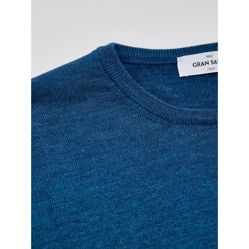 Gran Sasso Blue Wool Sweatshirt