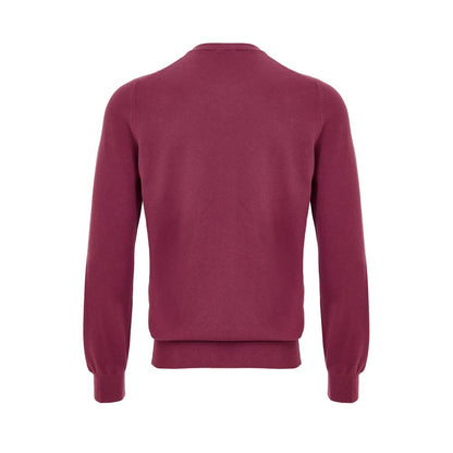 Gran Sasso Purple Cotton Sweatshirt