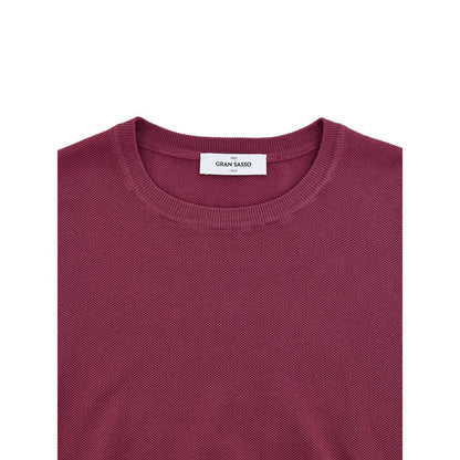 Gran Sasso Purple Cotton Sweatshirt