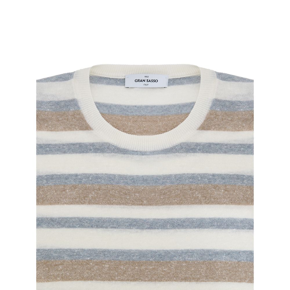 Gran Sasso Multicolor Linen Sweatshirt