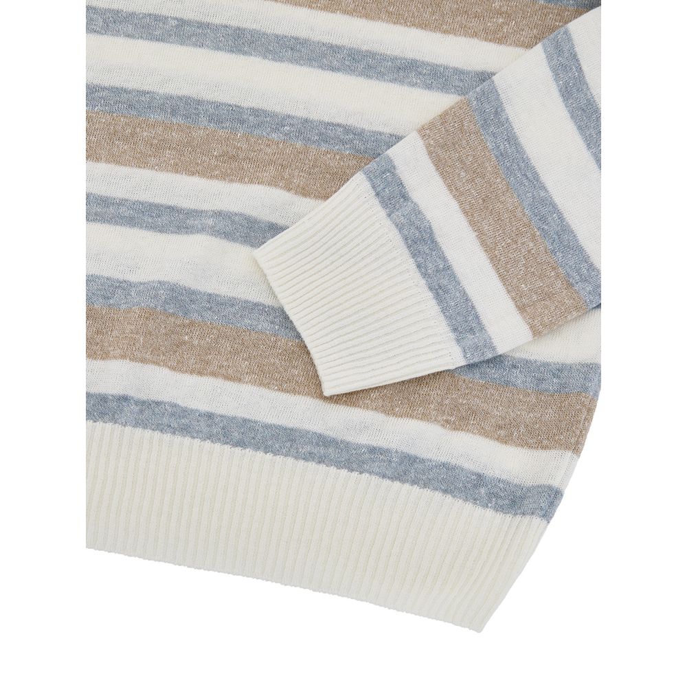 Gran Sasso Multicolor Linen Sweatshirt