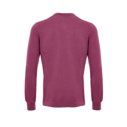 Gran Sasso Purple Wool Sweatshirt