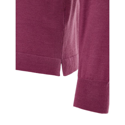Gran Sasso Purple Wool Sweatshirt