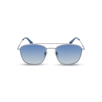 Police Gray Metal Sunglasses