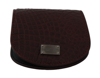 حافظة واقية من دولتشي آند غابانا باللون البني من الجلد الغريب