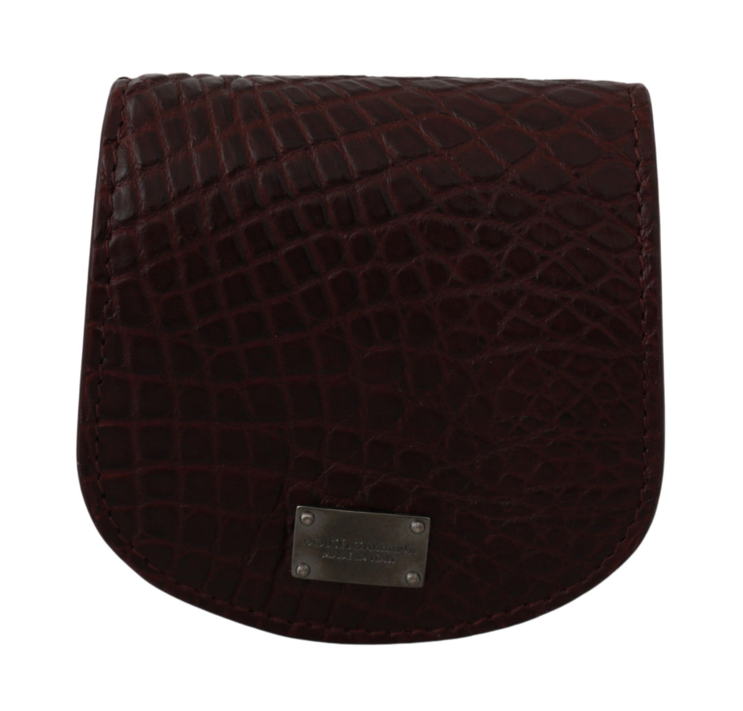 حافظة واقية من دولتشي آند غابانا باللون البني من الجلد الغريب