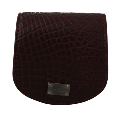 حافظة واقية من دولتشي آند غابانا باللون البني من الجلد الغريب