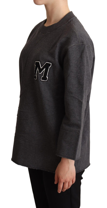 سترة نسائية مطرزة باللون الرمادي من دولتشي آند غابانا