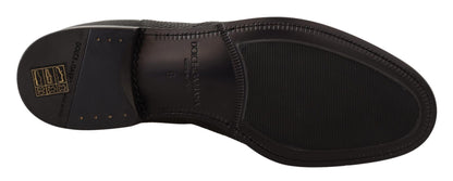 حذاء الكاحل من دولتشي آند غابانا مصنوع من جلد السحلية باللون الأسود