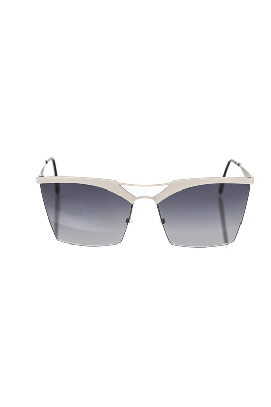 Frankie Morello Silver Metallic Women's Sunglass