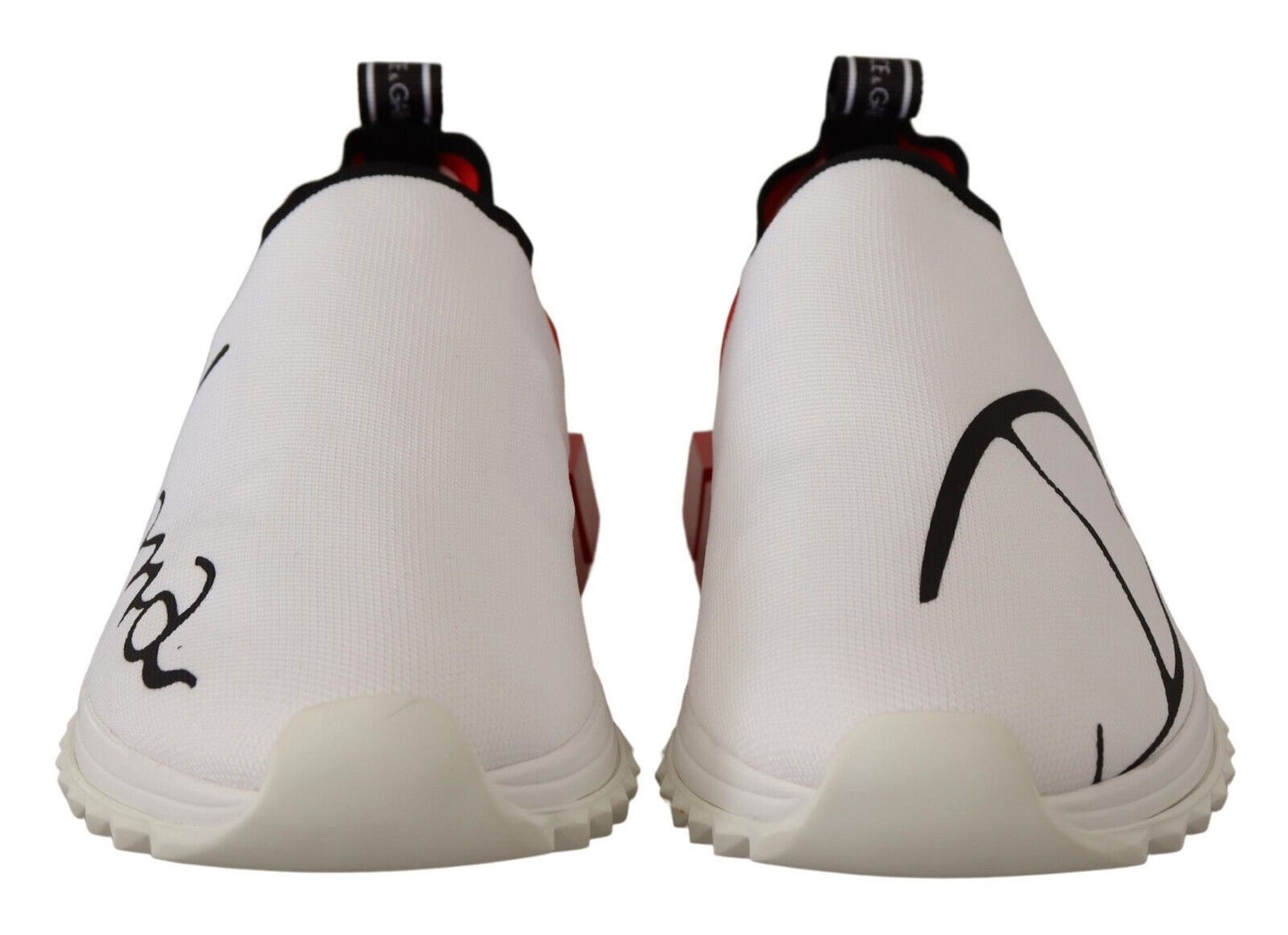 صندل سورينتو أبيض وأحمر من دولتشي آند غابانا، حذاء رياضي