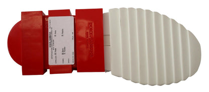 صندل سورينتو أبيض وأحمر من دولتشي آند غابانا، حذاء رياضي