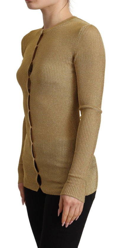 كارديجان دولتشي آند غابانا الذهبي بأزرار من مزيج الفيسكوز