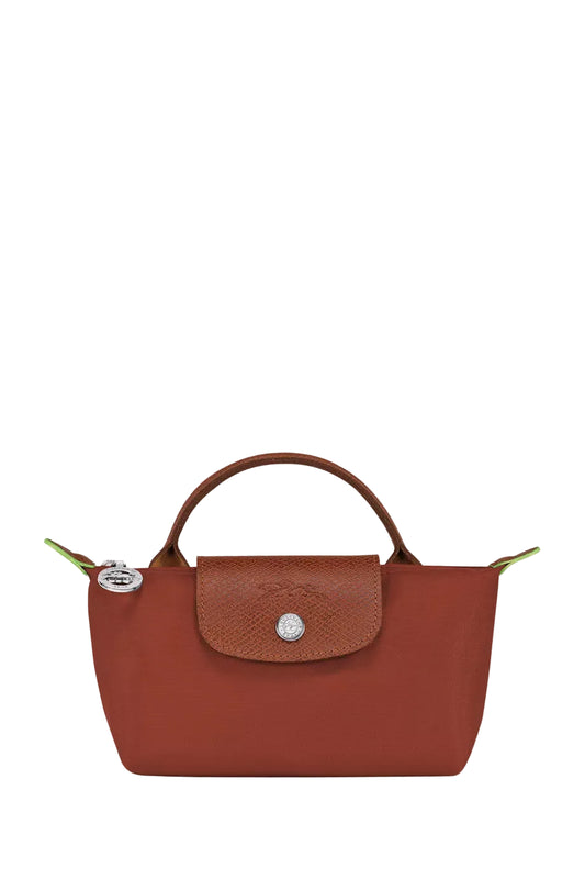 Longchamp Le Pliage Green Pouch with Handle - O\S, Châtaigne