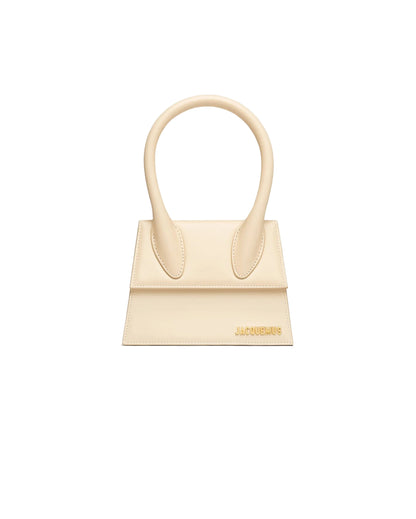Jacquemus Cream Leather Handbag
