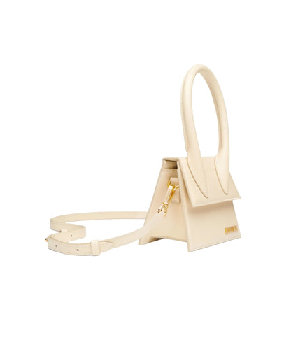 Jacquemus Cream Leather Handbag