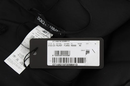 فستان دولتشي آند غابانا بطول الركبة من الدانتيل باللون الأسود