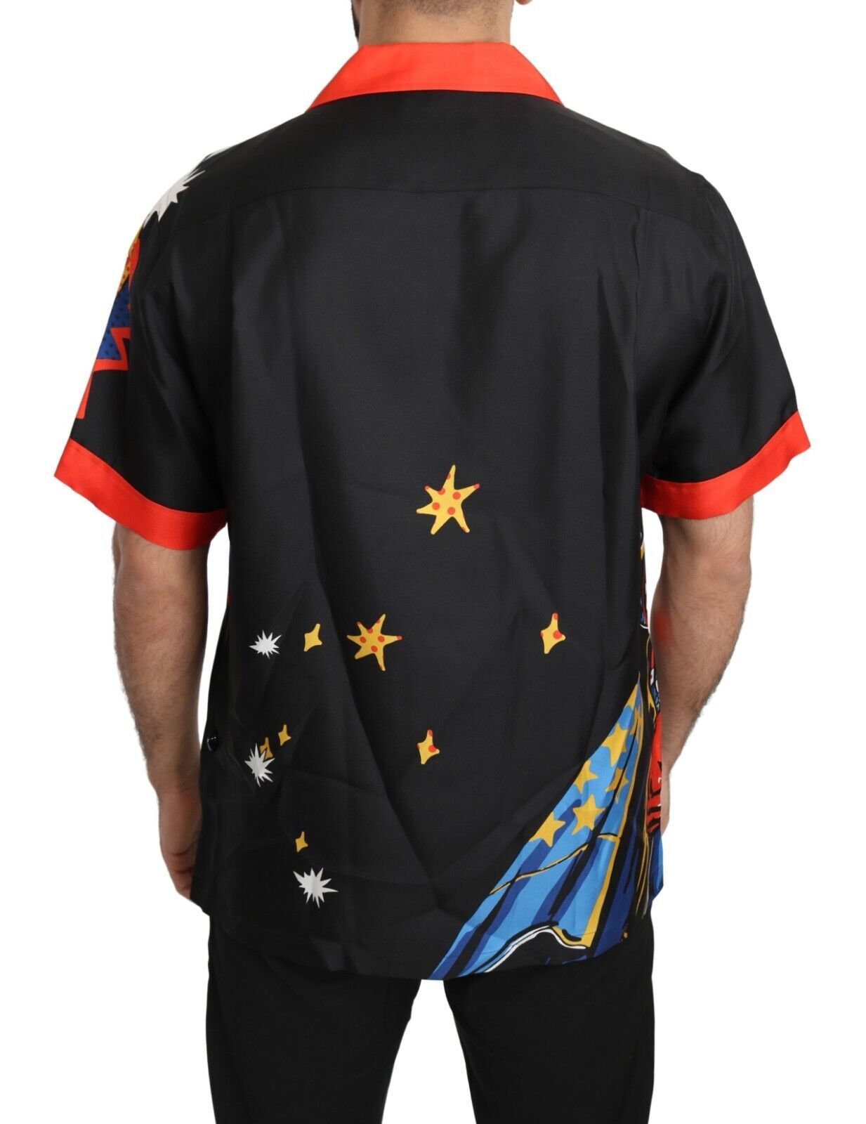 قميص دولتشي آند غابانا متعدد الألوان مطبوع بأكمام قصيرة