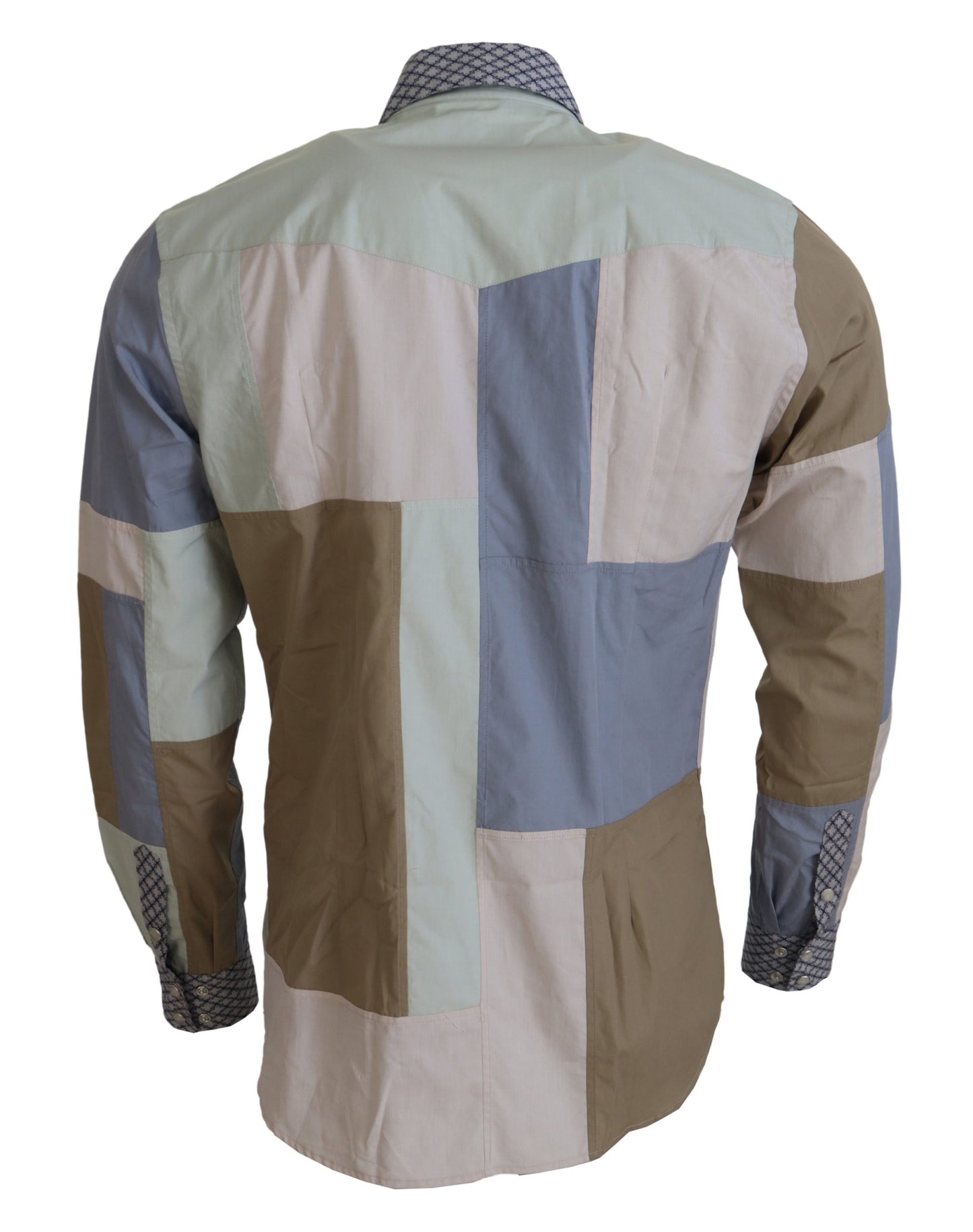 قميص دولتشي آند غابانا متعدد الألوان من القطن المرقّع